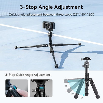 SmallRig VT-20 Aluminum Mini Tripod, 20" Desktop Tripod with 360° Ball Head, Compact Desktop Tripods for DSLR Camera Video Camcorder, Load up to 13lb/6kg