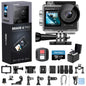 AKASO Brave 4 Pro Action Camera 4K with 256GB MicroSD U3 Card Bundle