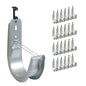 ICC 4-Inch Ceiling J Hook Cable Management Hook, Retainer Clip, 25-Pack