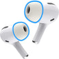 Foam Masters Memory Foam Ear Tips for AirPods Pro 1st & 2nd Gen | Comfortable | Secure | Better Noise Cancellation | Version 3.0 Replacement Buds (Small - 3 Pairs, White)