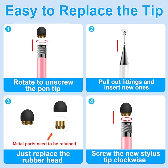 Bopomofo 10 Rubber Tips+5 Transparent Disc Tips