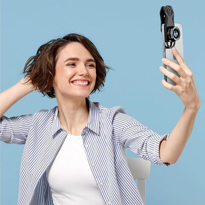 210° Fisheye Lens, Professional Cell Phone Lens for iPhone,Samsung,Pixel,BlackBerry,Ipad,Notebook,Etc,Fish Eye Lens