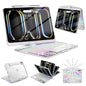 SIBEITU Clear Keyboard Case for iPad Pro 13 Inch M5 2025 M4 2024, White