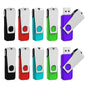 Aiibe 16GB Flash Drive 10 Pack 16 GB USB Flash Drive USB Drive Thumb Drives Multipack Zip Drive Bulk USB 2.0 Memory Stick Jump Drives (10 Pack, 5 Mixed Colors)