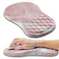 Hokafenle Ergonomic Mouse Pad Wrist Support, Wrist Rest Mousepad for Carpal Tunnel Pain Relief with Integrated Memory Foam Slope Massage Bulge (11.8x7.9 inch,Cute Floral