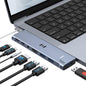 Selore Laptop Docking Station, Dual Monitor USB C Hub for MacBook