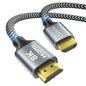 CABNEER 8K HDMI Cable 4 ft, 48Gbps High Speed HDMI 2.1 Cable, HDMI Cord 8K@60Hz 4K@120Hz Support for HDR eARC HDCP 2.2&2.3, HDMI Cable 2.1 Compatible with HDTV, Laptop, Monitor, PC