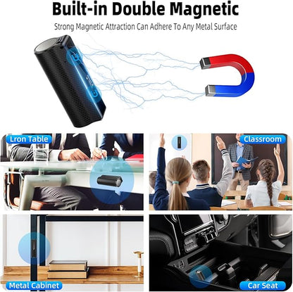Z8Pro 128GB LED Power Display Magnetic Voice Recorder,35Days Continuous Recording Device,Voice Activated Recorder with AI Noise Reduction,Audio Recorder for Meetings/Lectures/Interviews