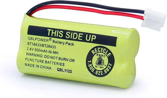 BT18433 BT28433 BT-8300 BATT-6010 Rechargeable Battery BT184342 BT284342 BT1011 BT1018 BT1022 BT1031 89-1326-00-00/89-1330-01-00/CPH-515D 2.4V(Pack of 4)