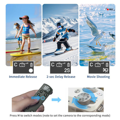 AODELAN for Canon Rechargeable Wireless Shutter Release with Zoom Focus