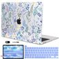 LCMOCICO for MacBook Pro 13 inch Case 2022 2021 2020 Release A2338 M2 M1 A2289 A2251, Printed Pattern Plastic Hard Shell Cover for MacBook Pro 13.3-inch Touch Bar Fits Touch ID, Meadow Wildflower