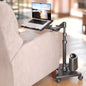 LEVO G2 Deluxe Rolling Laptop Stand with Mouse Tray, Charcoal & Black