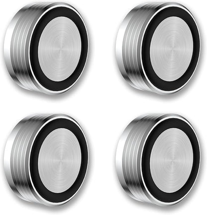 Audiocrast IF3917S HiFi Speaker Isolation Feet Pads 4PCs Aluminum 39x17mm Silver Speaker Shock Absorber Vibration Dampener Floor Protector for Audio Speaker Subwoofer CD DVD Amplifier Turntable DAC