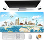 RTGGSEL 31.5x11.8 Inch Non-Slip Long Extended Large Gaming Mouse Pad with Stitched Edges XL Laptops Keyboard Mouse Mat（KB）