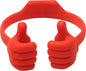 Honsky Thumbs-up Cell Phone Stand Holder, Tablet Stand Cradle for Desk Desktop Smartphone Cellphone Mobile Phone Tablets – Universal Adjustable Flexible, Deep Red