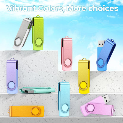 Kepmem 32GB USB Flash Drives 10 Pack 32 GB Thumb Drives Portable