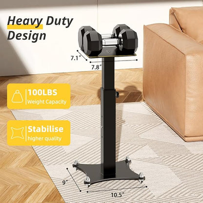 Adjustable Bookshelf Speaker Stands Pair, 20-27.5 Inch All-Metal Heavy Duty Holds 100lbs Universal for Surround Sound with Cable Management