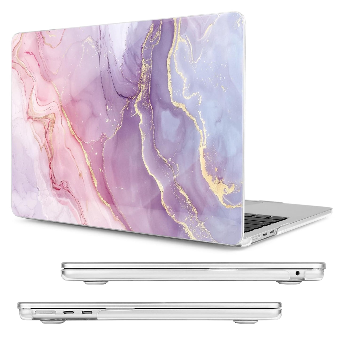 MecBevia Compatible with MacBook Air 13 inch Case M5 M4 M3 M2 2026-2022