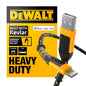 DEWALT Heavy Duty USB to Lightning Cable [Apple MFi Certified] Durable iPhone Charger, Lightning Cables, Fast Charging iPhone Charger Cord Compatible w/iPhones 14/13/12/11 Pro Max iPad AirPods, 10FT