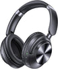 TAGRY Hybrid Active Noise Cancelling Headphones 100H Playtime Wireless Over Ear Bluetooth Headphone with Hi-Res Audio Fast Charging Comfort Earcups Headsets for Travel Home Office Phone PC Black