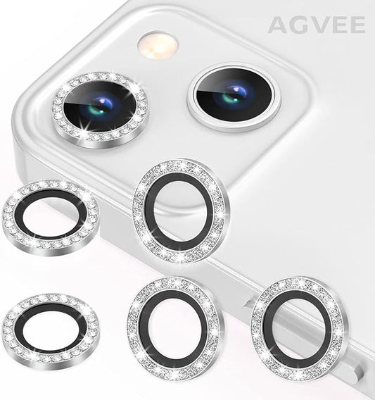 AGVEE 3+3 6 Pack for iPhone 13 & Mini Camera Lens Protector Cover