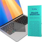 Kuzy MacOS Shortcut for MacBook Pro 14 inch Keyboard Cover M4 16" 2025 2024 2023 M3 M2 M1 Pro Max - MacBook Air 13 inch Keyboard Cover 15" M4 M3 M2 - Mac OS US Layout TPU Tinted