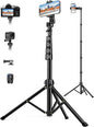 Phone Tripod, 71" Portable Cellphone Tripod Stand with Remote & Phone Holder, Camera Stand for iPhone, Compatible with Camera iPhone/Android Smartphone/Gopro