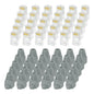 MECCANIXITY 100pcs Cat6 RJ45 Pass Through Connectors, RJ45 Connector 8P8C Gold Plated Plugs with 100pcs Dark Grey Strain Relief Boots for Solid or Stranded UTP Ethernet Cable, 1.1mm