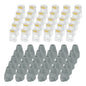 MECCANIXITY 30pcs Cat6 RJ45 Pass Through Connectors, RJ45 Connector 8P8C Gold Plated Plugs with 30pcs White Strain Relief Boots for Solid or Stranded UTP Ethernet Cable, 1.1mm