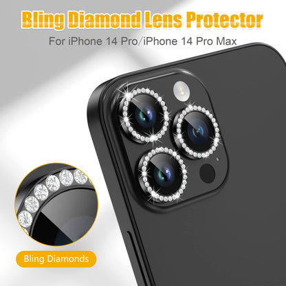 AGVEE 3+3 6 Pack for iPhone 14 Pro & Max Camera Lens Protector Cover