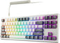 TECWARE Phantom+ Elite 87 Key RGB Mechanical Gaming Keyboard, LED Backlit, Universal Hot-Swap, Wired and Wireless, 3 Mode Connectivity, Thocky Sounding, White Elite Wraith Brown