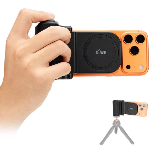 Travel Phone Camera Grip with Remote for MagSafe iPhone 17 16 15 Pro Max