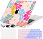 Compatible with MacBook Air 15 inch Case, M4 A3241/M3 A3114/M2 A2941 (Released 2025 to 2023), Hard Shell, Keyboard Cover, Screen Protector, Webcam Cover & Type-C Adapter, ColorfulFlowers