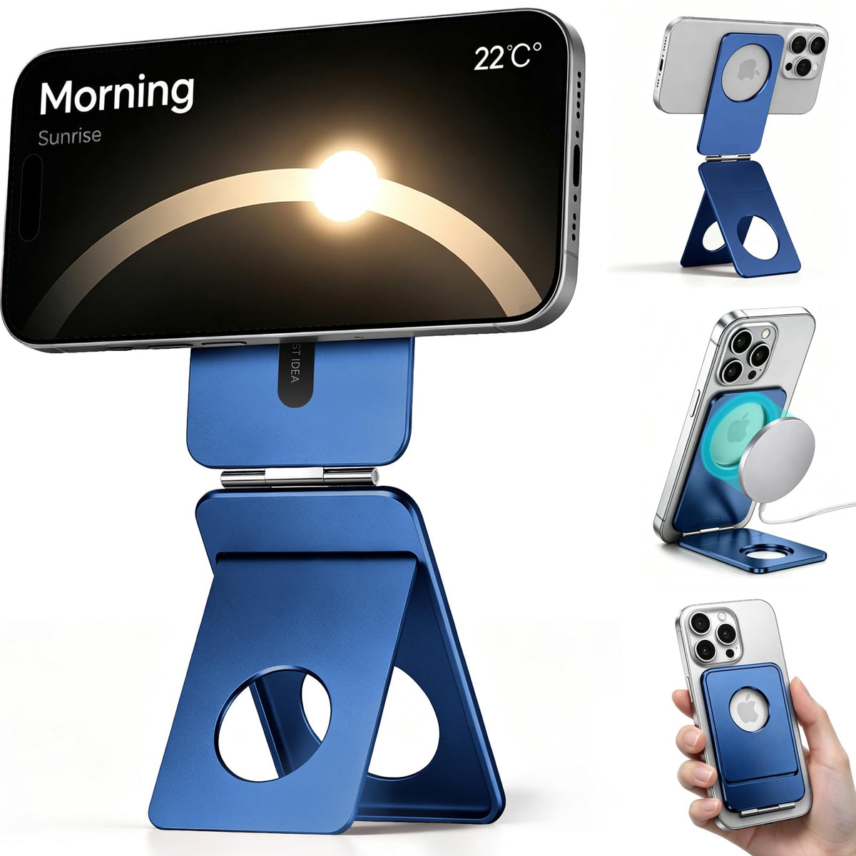 1ST IDEA Phone Tripod Stand, Portable Selfie Stick for iPhone, Ultra-Thin