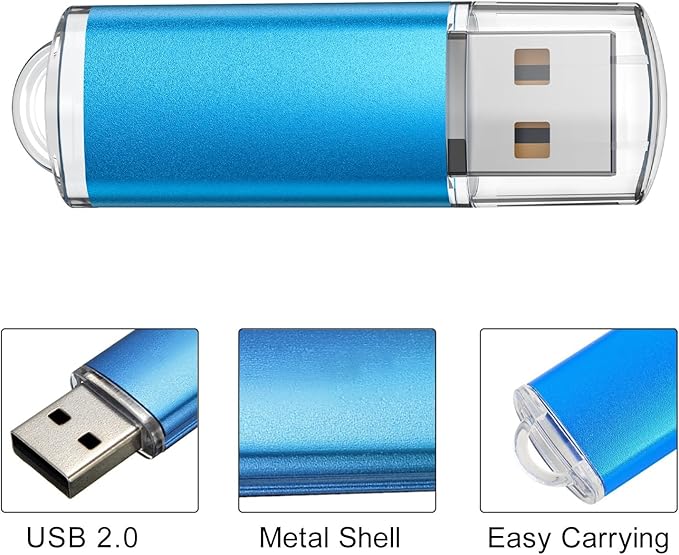 TOPESEL 16GB 10 Pack USB Flash Drive Flash Drive 2.0 Memory Stick Fold Storage Thumb Stick Jump Drive Pen Swivel Design for PC laptops, Tablets, TVs, car Audio (5 Mixed Colors)