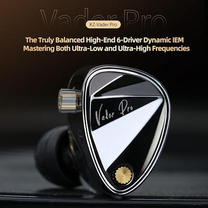 KZ Vader Pro USB C Headphones, in-Ear Monitors Triple Dynamic Driver IEM for Samsung S25 S24 S23 FE S22 S21 S20 A53 A54 Type C Noise Isolating Fit IEM Built-in DSP with EQ for iPhone 16 Pro (Type-C)