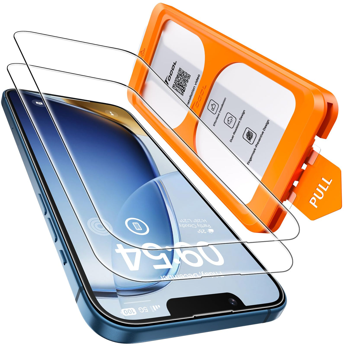 TOCOL for iPhone 16 Pro Privacy Screen Protector