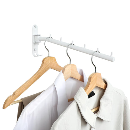 Mooche Swing Clothes Hanger Rack, Garment Racks 11.93" Long, White