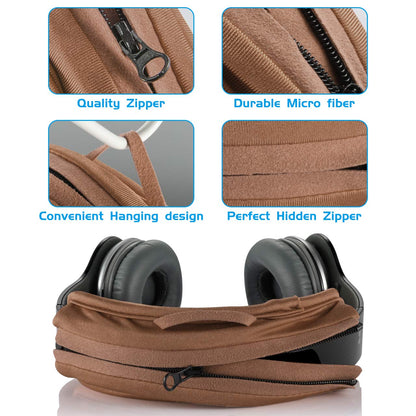 TXEsign Universal Replacement Headband Cushion Pad Cover Protector Compatible with ATH M50X, QC 35i/35ii, QC25, Solo 2/Solo 3, Studio 2/3 Headphones (Brown)