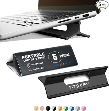 Steepy Laptop Stand for Desk - Adjustable 3-Height Laptop Stand - Portable Laptop Riser