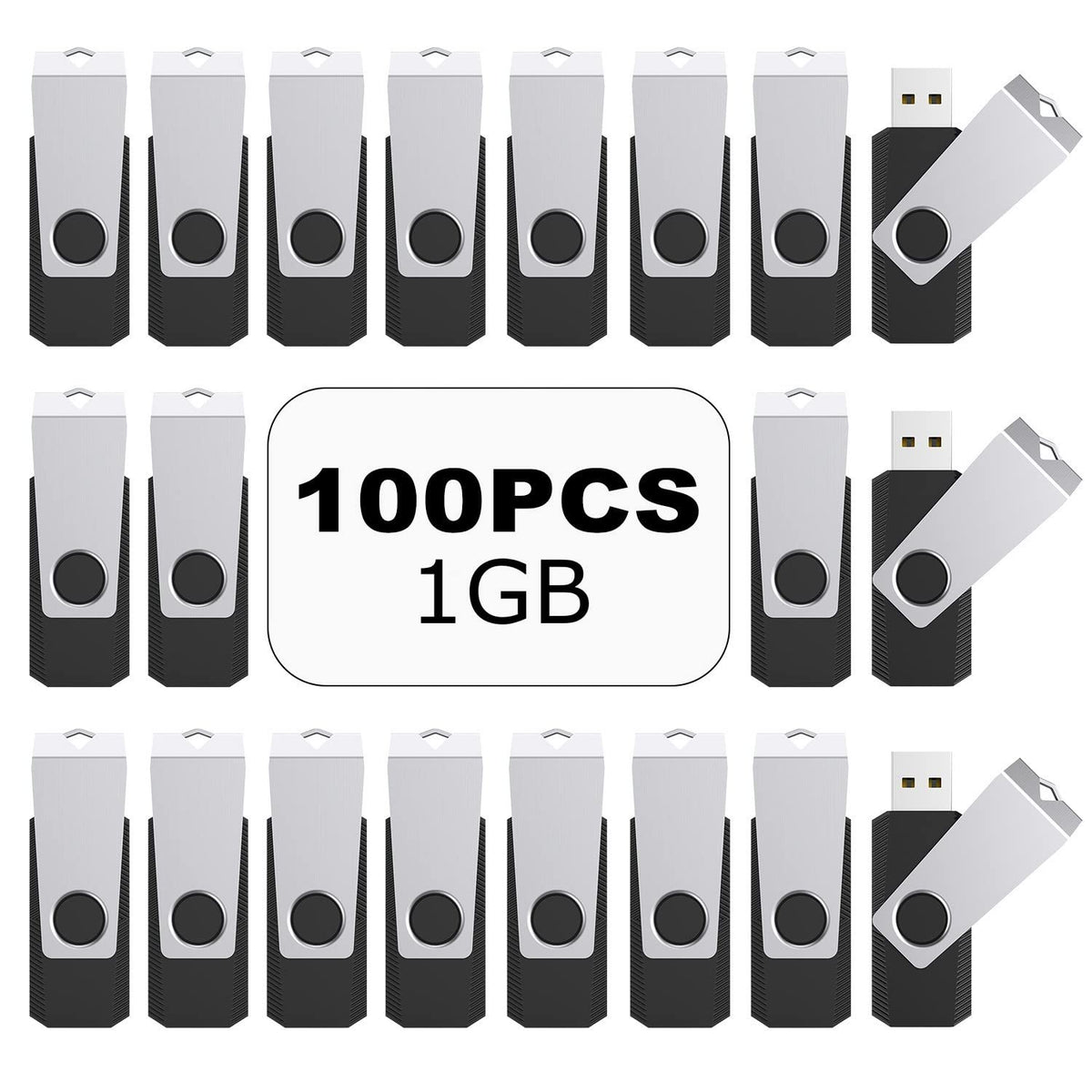 TOPESEL USB Flash Drives 100 Pack 128MB Bulk 2.0 Flash Drive, Thumb Drive Memory Stick USB Thumb Drive Flash Drive USB Stick Memory Stick Pen Drive