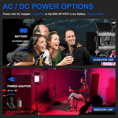 GVM RGB Video Lighting, Bi-Color Led Video Light Kit with APP Control, 2 Packs 850D Photography Lighting Kit CRI 97+ for Web Conference, YouTube, Gaming, Zoom, Aluminum Alloy Shell