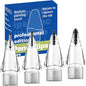 Replacement Tips for Apple Pencil, Upgraded Mix iPencil Tip for iPad Pro/USB-C / 1st Gen / 2nd Generation, Needle Pencil Tips with Case - Clear 4 Pack