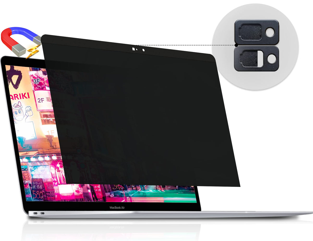 Peslv Magnetic Privacy Screen for Macbook Air 13.6/13 Inch (2022-2026, M2, M3, M4, M5), Removable Matte Anti Glare Blue Light Protector Private Security Filter for 13.6inch Mac Laptop Computer