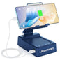 JTEMAN Phone Stand with Bluetooth Speaker and Charging Function