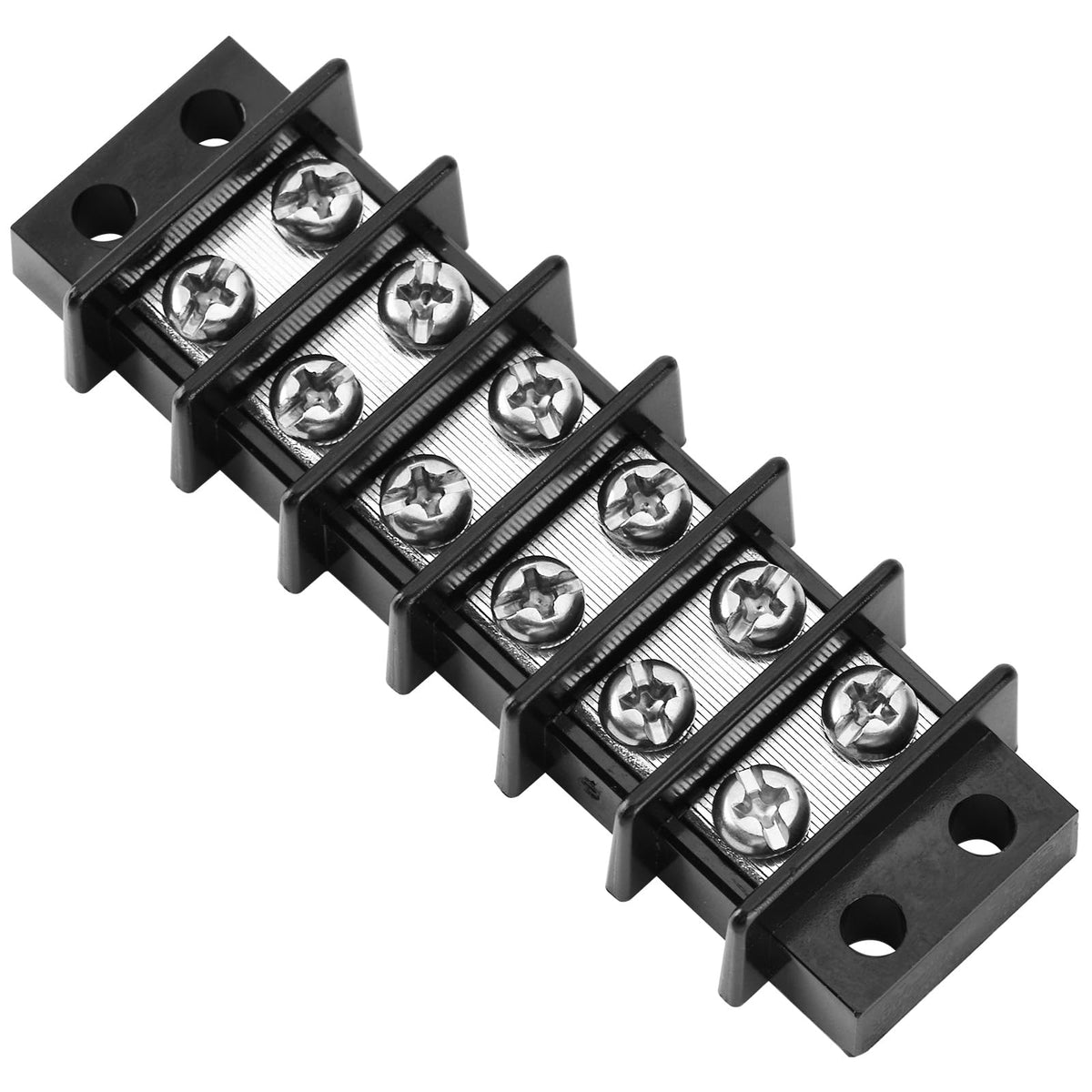GLOSO Marine Terminal Blocks TBD Double Row Stainless 10-22 AWG Cu, 30A/600V- 1 Pack, 14 Poles