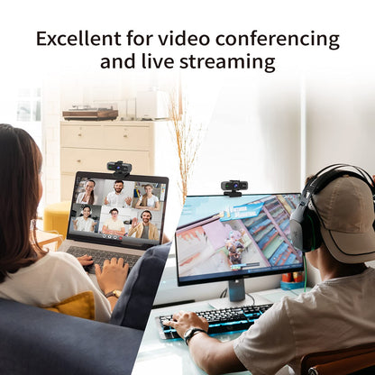 j5create 4K Wide Angle Webcam with Microphone/Privacy Cover