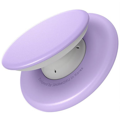 Sinjimoru for MagSafe Phone Grip, Soft Silicone Magnetic Finger Grip for iPhone 16/15/14/13/12, Comfortable One-Touch Holding, M-Tap Tok Lavender