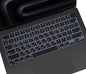 Korean Silicone Keyboard Cover Skin for 2024 2023 14.2 inch Apple MacBook Pro 14 A3112 A3401 A3185 A2992 A2918 A2442 A2779/Pro 16 A3403 A3186 A2991 A2485 A2780 with M4 M3 M2 M1 Pro Max Chip - Black