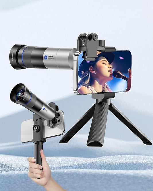 Phone Camera 28X HD Telephoto Lens, Night Filming Artifact, Long Distance/Portraits/Macro Photography, for Most iPhone 16 15 14 13 12 11 Samsung Smartphone